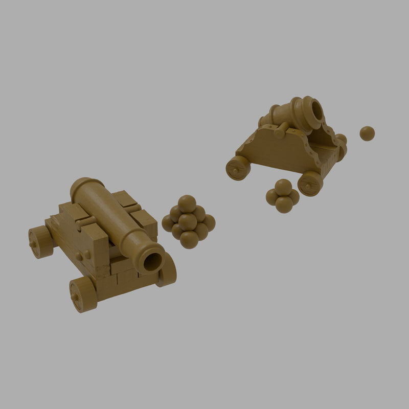 picture_Printable_Scenery_Cannon and round shot