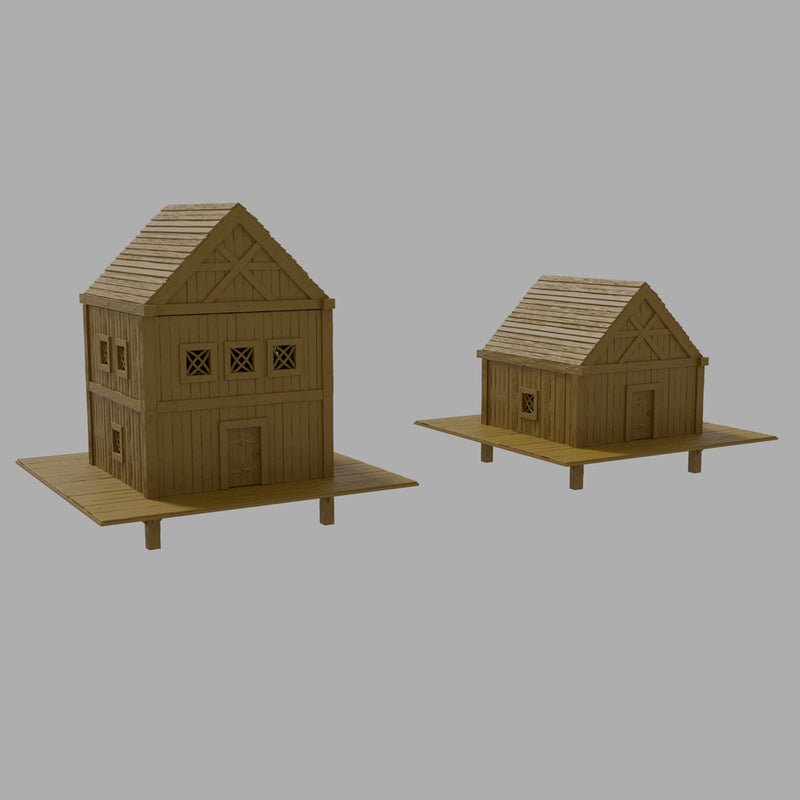 picture_Printable_Scenery_house_on_stilts